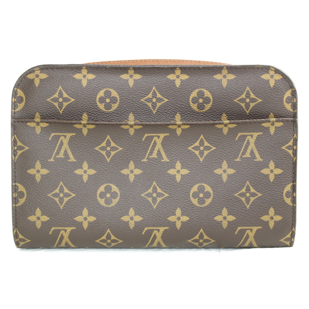 Louis Vuitton Monogram Clutch Orsay LV Shoulder Brown Bag